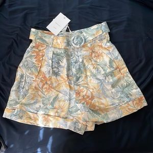 Significant Other Linen Floral Shorts
